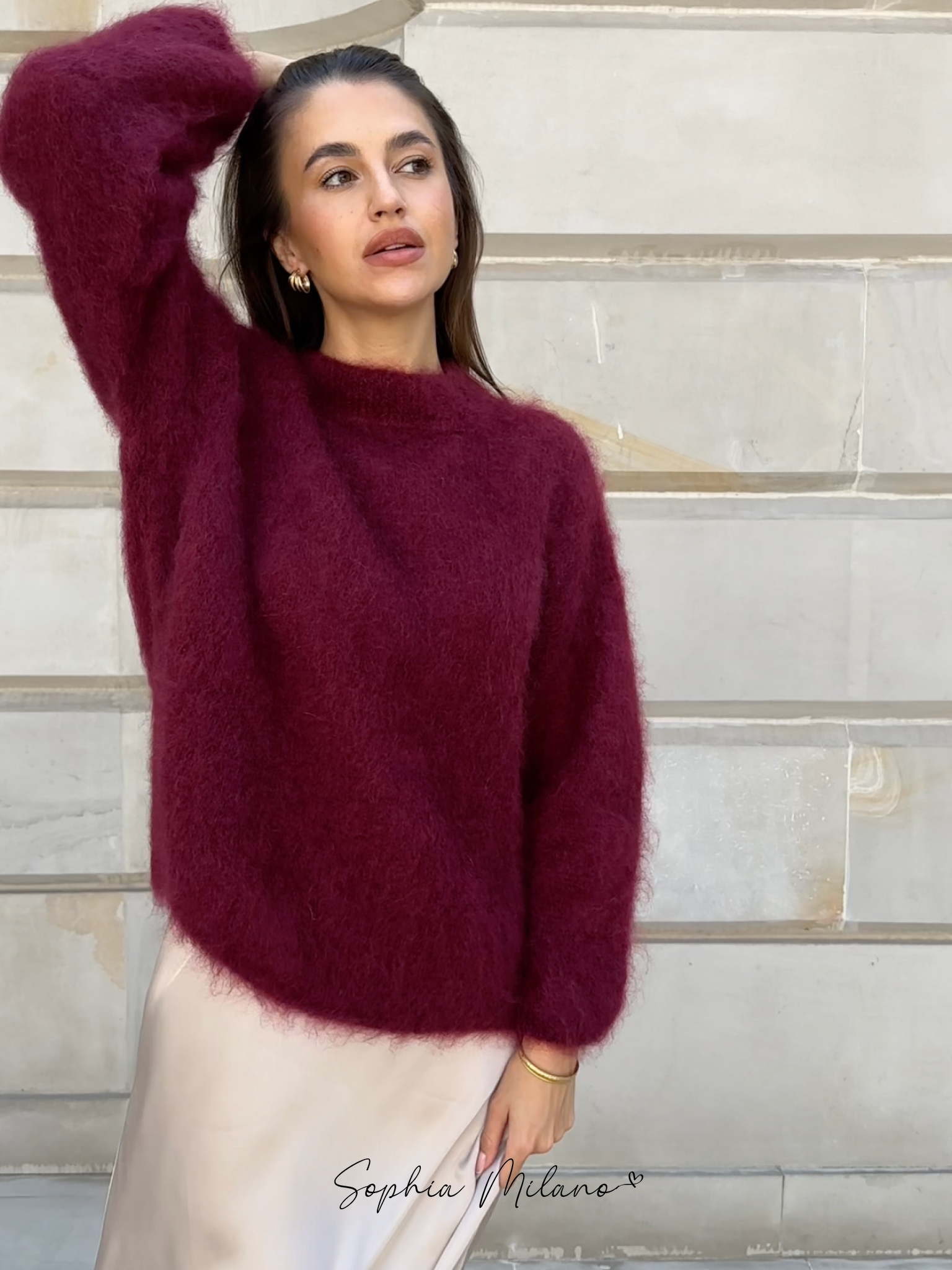 Sophia | Maglione Crewneck in Mohair